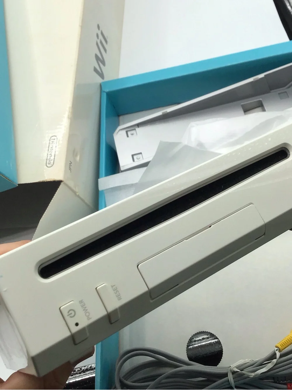 Nintendo Wii Console Rvl 001 White Bundle In Box Untested With Accessories